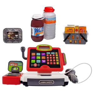 اسباب بازی صندوق فروشگاهی کودک قرمز supermarket cashier toys BSCI Five Star_اسباب بازی